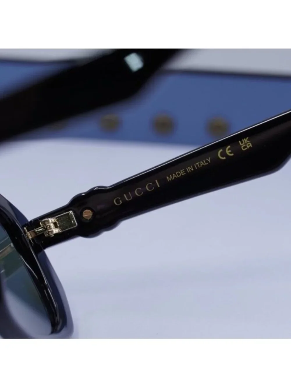 Gucci GG1535S 001 Geometric Sunglasses - Black